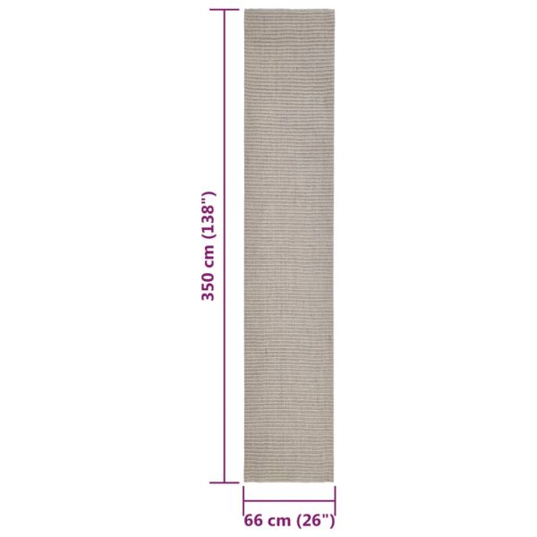 Tapete sisal natural 66x350 cm cor areia - Image 7