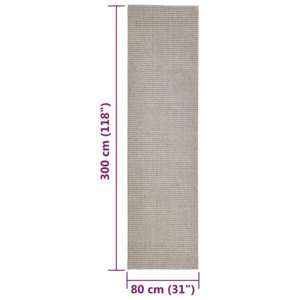 Tapete sisal natural 80x300 cm cor areia - Image 7