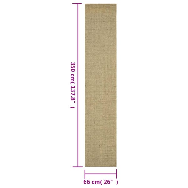 Tapete sisal natural 66x350 cm verde - Image 7