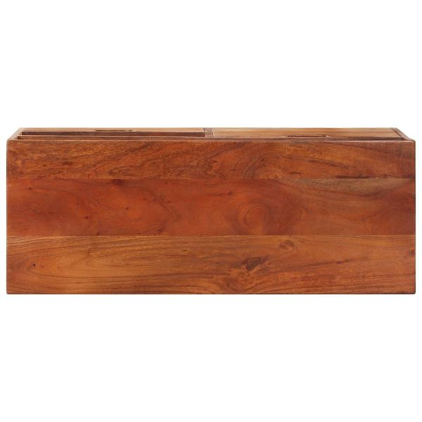 Móvel de TV 80x30x42 cm madeira de acácia maciça - Image 5