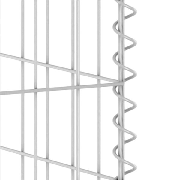 Muro gabião p/ caixotes do lixo aço galvanizado 254x100x110 cm - Image 7