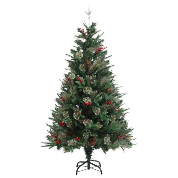 Árvore de Natal com pinhas 150 cm PCV e PE verde - Image 2