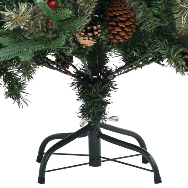 Árvore de Natal com pinhas 150 cm PCV e PE verde - Image 5