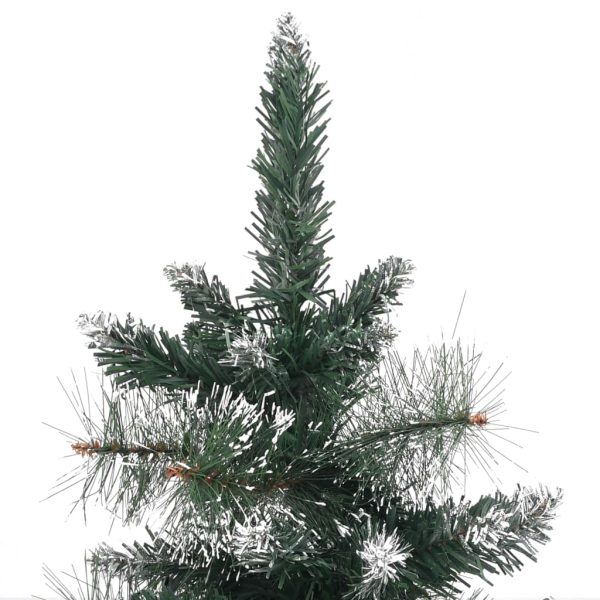 Árvore de Natal artificial c/ suporte 90 cm PVC verde e branco - Image 5
