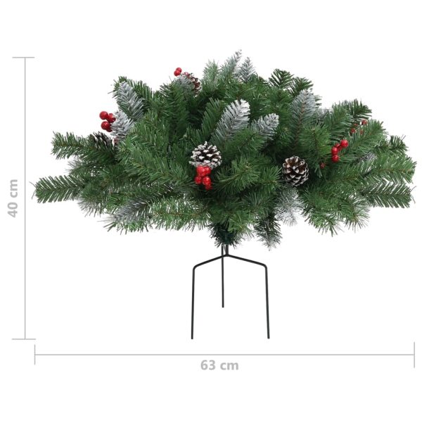 Árvore de Natal artificial de exterior 40 cm PVC verde - Image 5