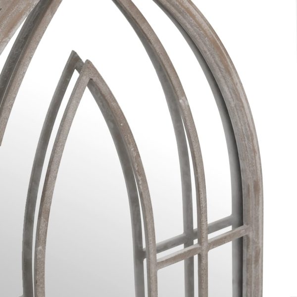 Espelho de jardim p/ uso exterior ferro 100x45 cm cor de areia - Image 5