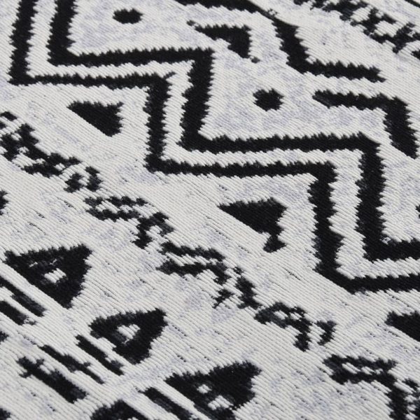 Tapete 120x180 cm algodão preto e branco - Image 4