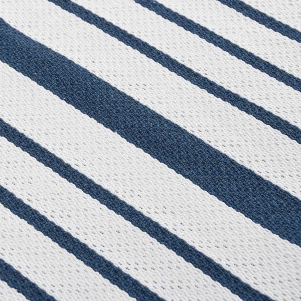 Tapete 120x180 cm algodão azul-marinho - Image 4