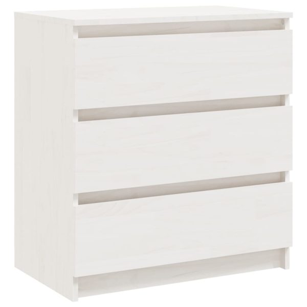 Mesas de cabeceira 2 pcs 60x36x64 cm pinho maciço branco - Image 5
