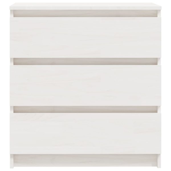 Mesas de cabeceira 2 pcs 60x36x64 cm pinho maciço branco - Image 6