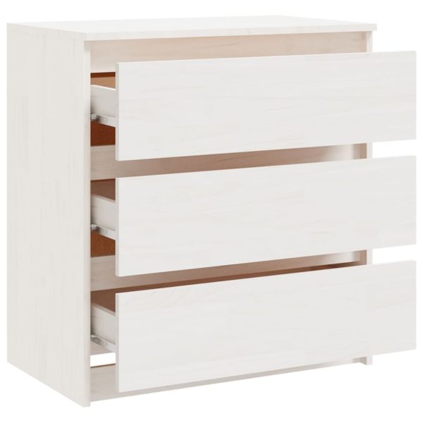 Mesas de cabeceira 2 pcs 60x36x64 cm pinho maciço branco - Image 8