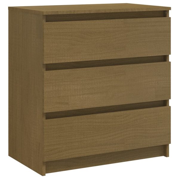Mesas de cabeceira 2 pcs 60x36x64 cm pinho maciço castanho-mel - Image 5