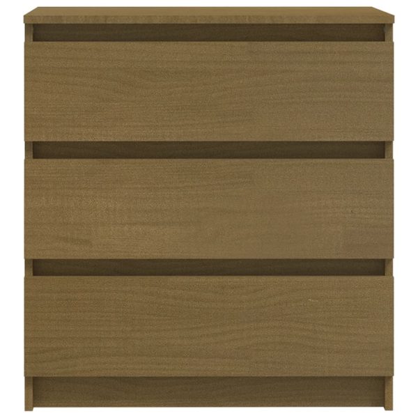 Mesas de cabeceira 2 pcs 60x36x64 cm pinho maciço castanho-mel - Image 6