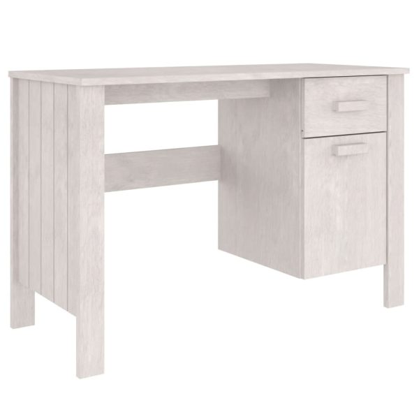 Secretária HAMAR 113x50x75 cm pinho maciço branco - Image 2