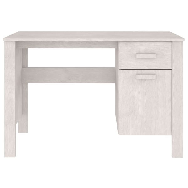 Secretária HAMAR 113x50x75 cm pinho maciço branco - Image 5