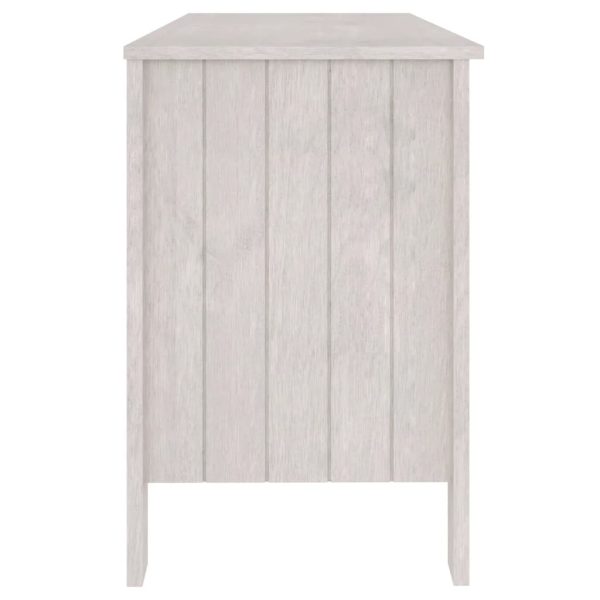 Secretária HAMAR 113x50x75 cm pinho maciço branco - Image 6