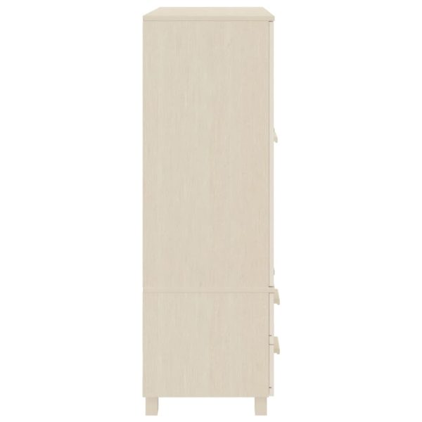Roupeiro HAMAR 99x45x137 cm pinho maciço castanho-mel - Image 4