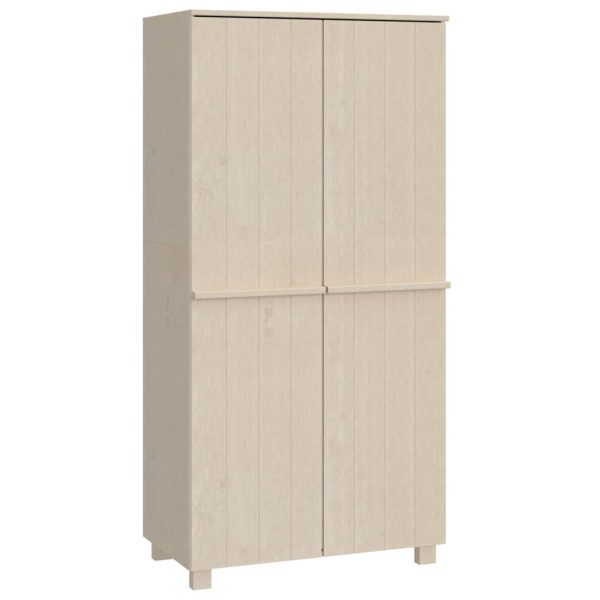 Roupeiro HAMAR 89x50x180 cm pinho maciço castanho-mel - Image 2