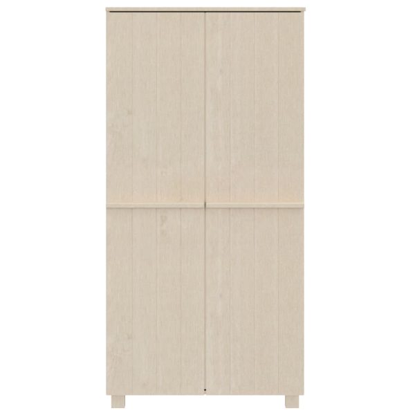 Roupeiro HAMAR 89x50x180 cm pinho maciço castanho-mel - Image 3