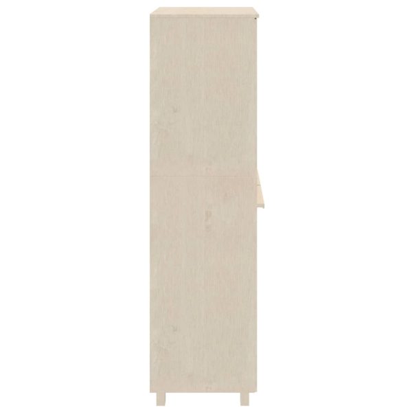Roupeiro HAMAR 89x50x180 cm pinho maciço castanho-mel - Image 5
