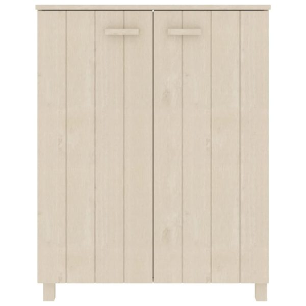 Sapateira HAMAR 85x40x108 cm pinho maciço castanho-mel - Image 3