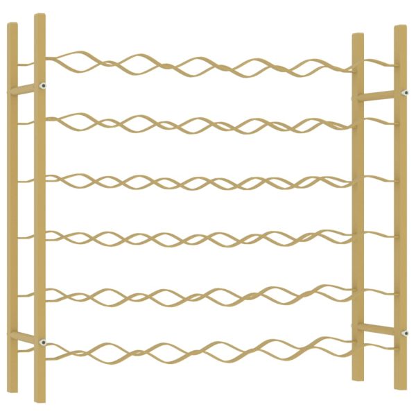 Garrafeira para 36 garrafas metal dourado - Image 2