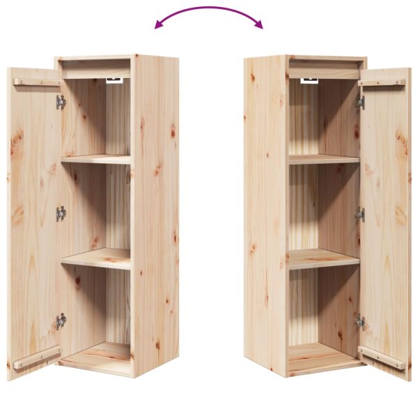 Armários de parede 2 pcs 30x30x100 cm madeira de pinho maciça - Image 10