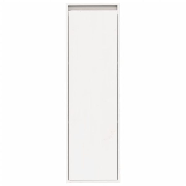 Armários de parede 2 pcs 30x30x100 cm pinho maciço branco - Image 5