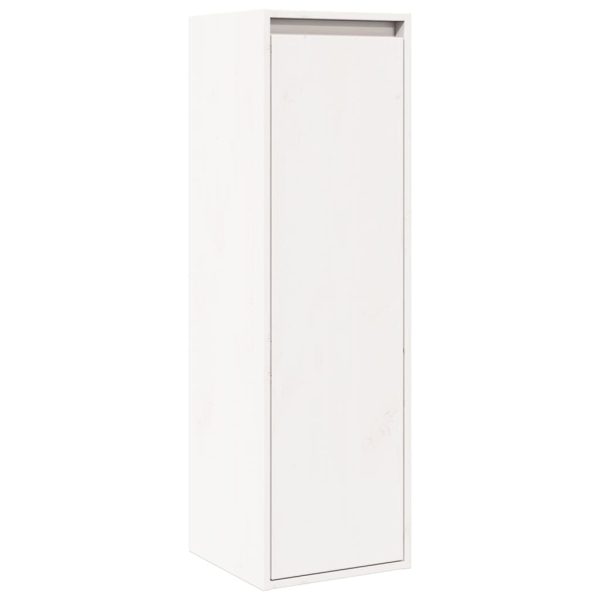 Armários de parede 2 pcs 30x30x100 cm pinho maciço branco - Image 7
