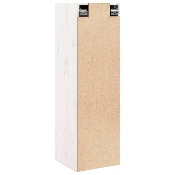 Armários de parede 2 pcs 30x30x100 cm pinho maciço branco - Image 9