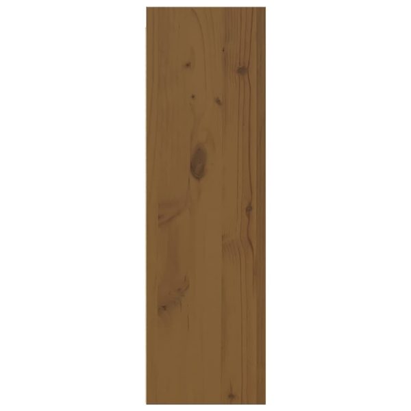Armários de parede 2 pcs 30x30x100 cm pinho maciço castanho mel - Image 8