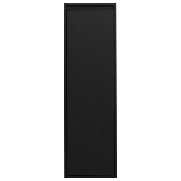Armários de parede 2 pcs 30x30x100 cm pinho maciço preto - Image 5