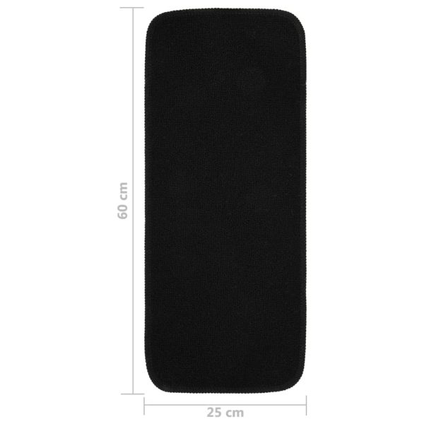Tapetes antiderrapantes retang. p/ escadas 15pcs 60x25 cm preto - Image 6
