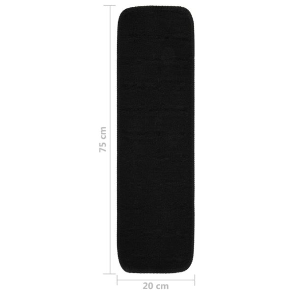 Tapetes antiderrapantes retang. p/ escadas 15pcs 75x20 cm preto - Image 6