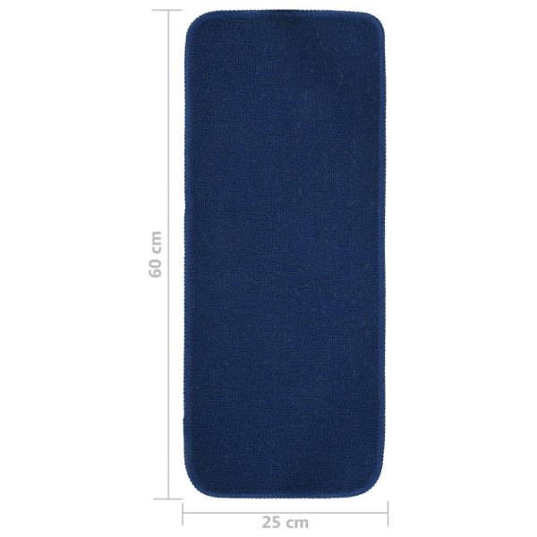 Tapetes antiderrapantes p/ escadas 15 pcs 60x25 cm azul marinho - Image 6