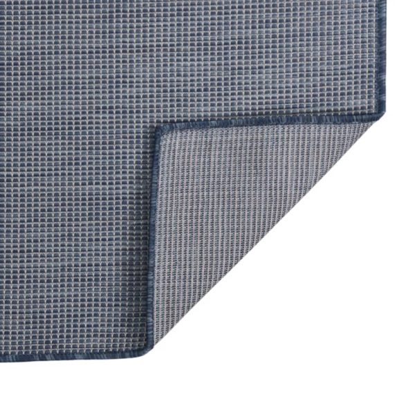 Tapete de tecido plano para exterior 100x200 cm azul - Image 2