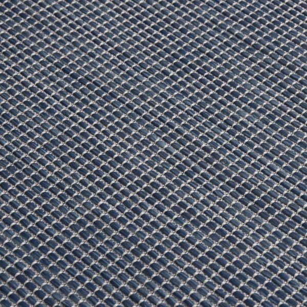 Tapete de tecido plano para exterior 100x200 cm azul - Image 5
