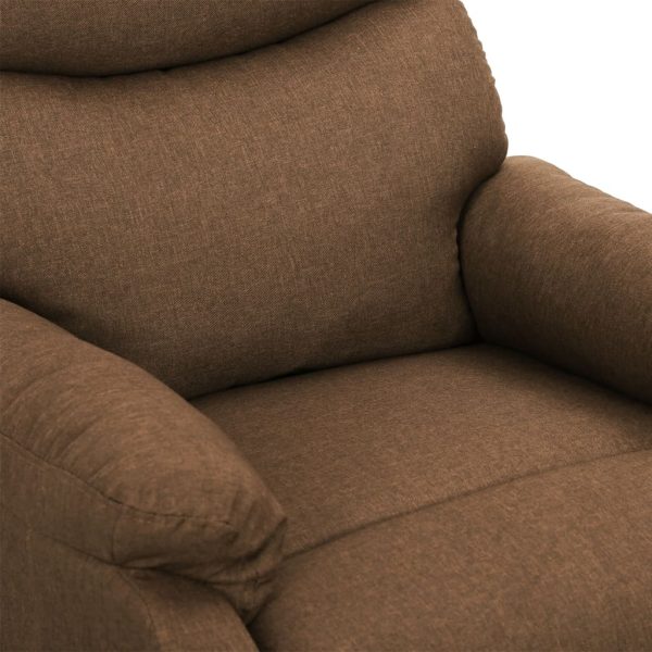 Poltrona reclin. elevatória massagens tecido cinza-acastanhado - Image 7