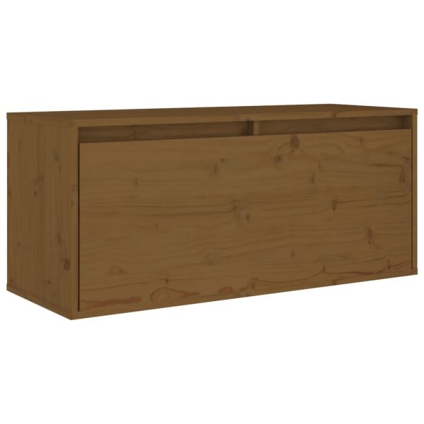 Móveis de TV 2 pcs madeira de pinho maciça castanho-mel - Image 5