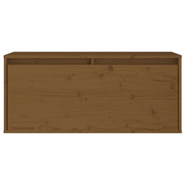 Móveis de TV 2 pcs madeira de pinho maciça castanho-mel - Image 6