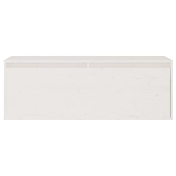 Móveis de TV 2 pcs madeira de pinho maciça branco - Image 6