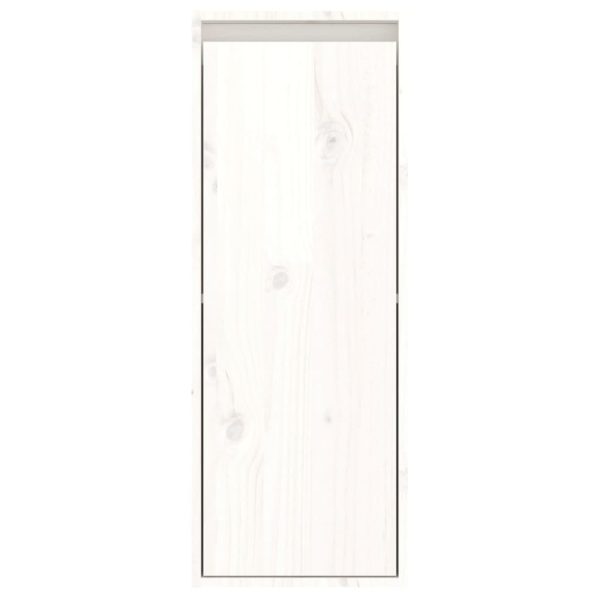 Móveis de TV 2 pcs madeira de pinho maciça branco - Image 9