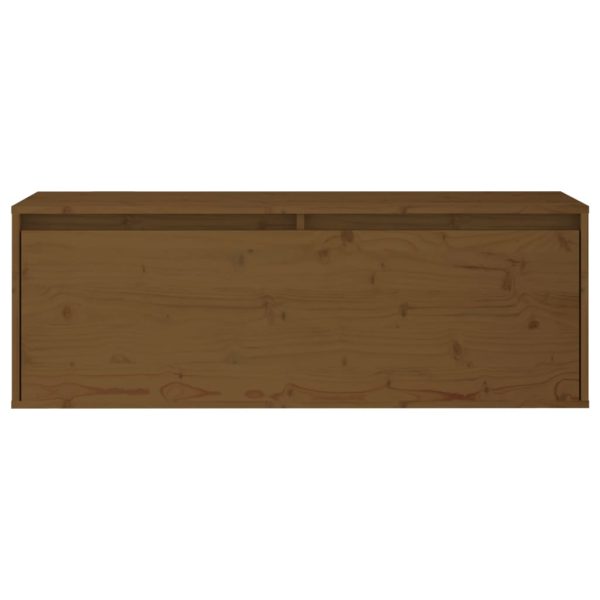 Móveis de TV 2 pcs madeira de pinho maciça castanho-mel - Image 6