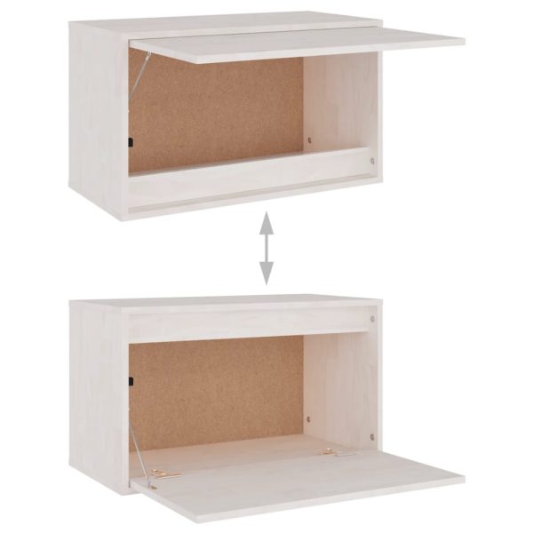 Móveis de TV 3 pcs madeira de pinho maciça branco - Image 9