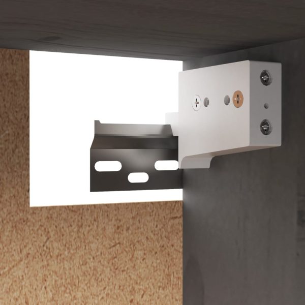 Móveis de TV 3 pcs madeira de pinho maciça cinzento - Image 10