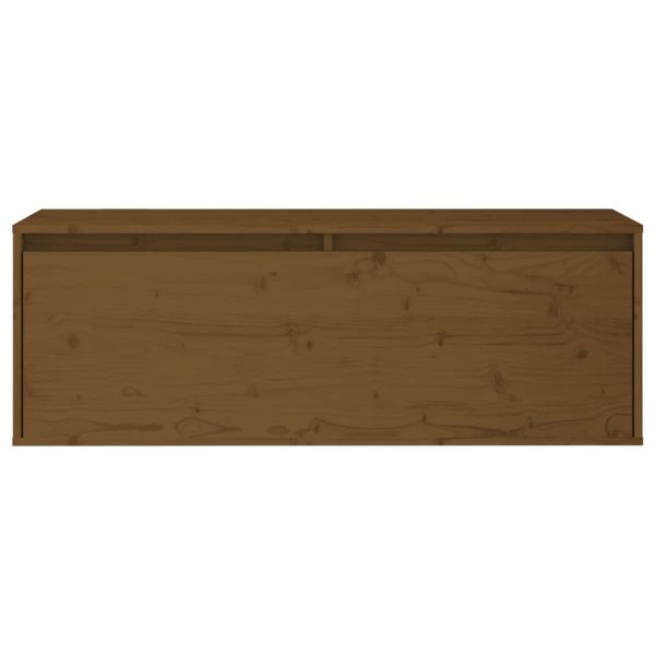 Móveis de TV 3 pcs madeira de pinho maciça castanho-mel - Image 6