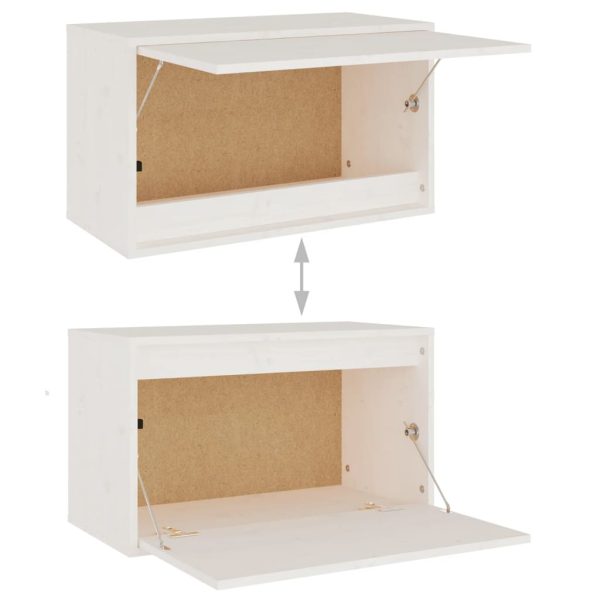 Móveis de TV 3 pcs madeira de pinho maciça branco - Image 6