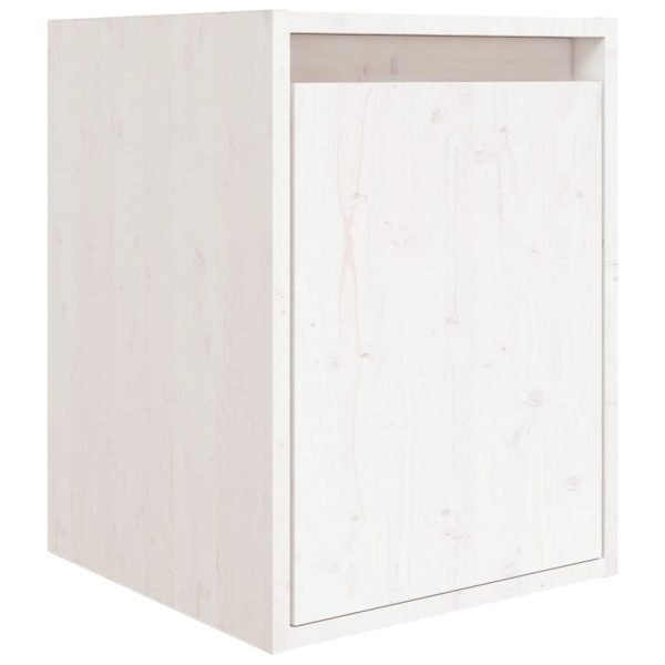 Móveis de TV 3 pcs madeira de pinho maciça branco - Image 7