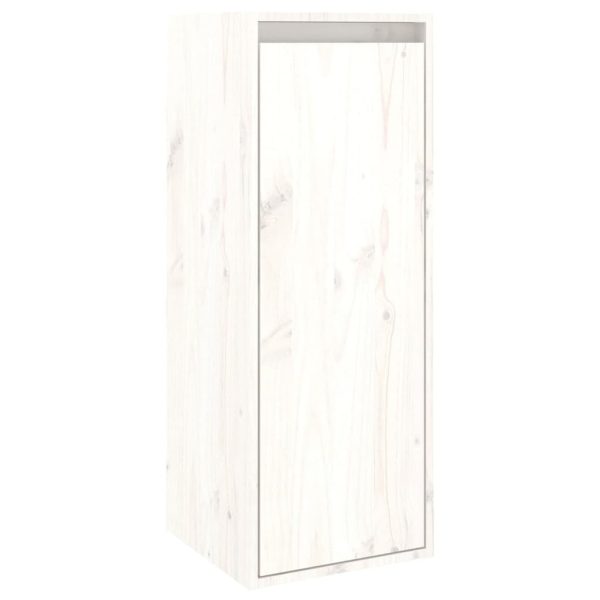 Móveis de TV 6 pcs madeira de pinho maciça branco - Image 9