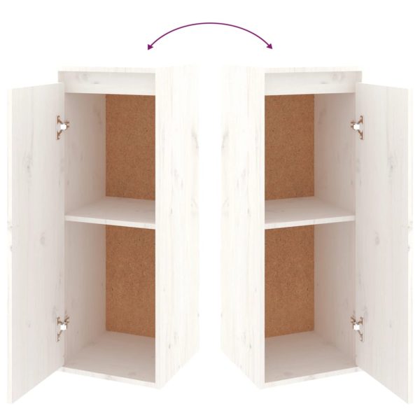 Móveis de TV 6 pcs madeira de pinho maciça branco - Image 10